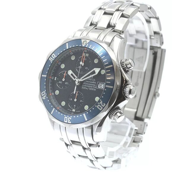 OMEGA Seamaster300 2599.80 Date Chronograph Navy Dial Automatic Men\'s_866333 main image 5